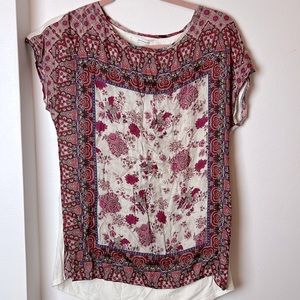 Pink design & white back super soft t-shirt